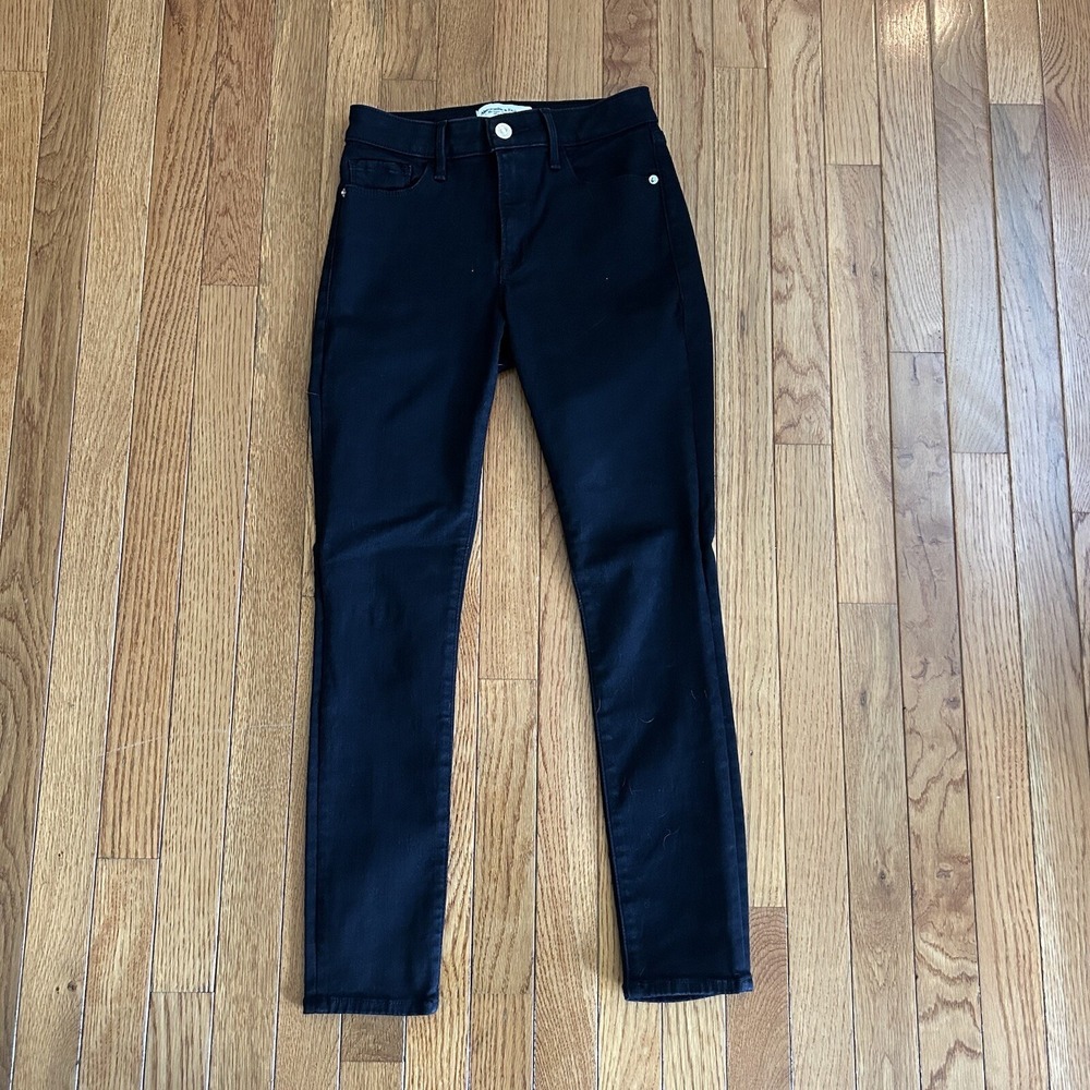Abercrombie Fitch The Super Skinny Womens Jeans Size 25/0‎ Black Stretch